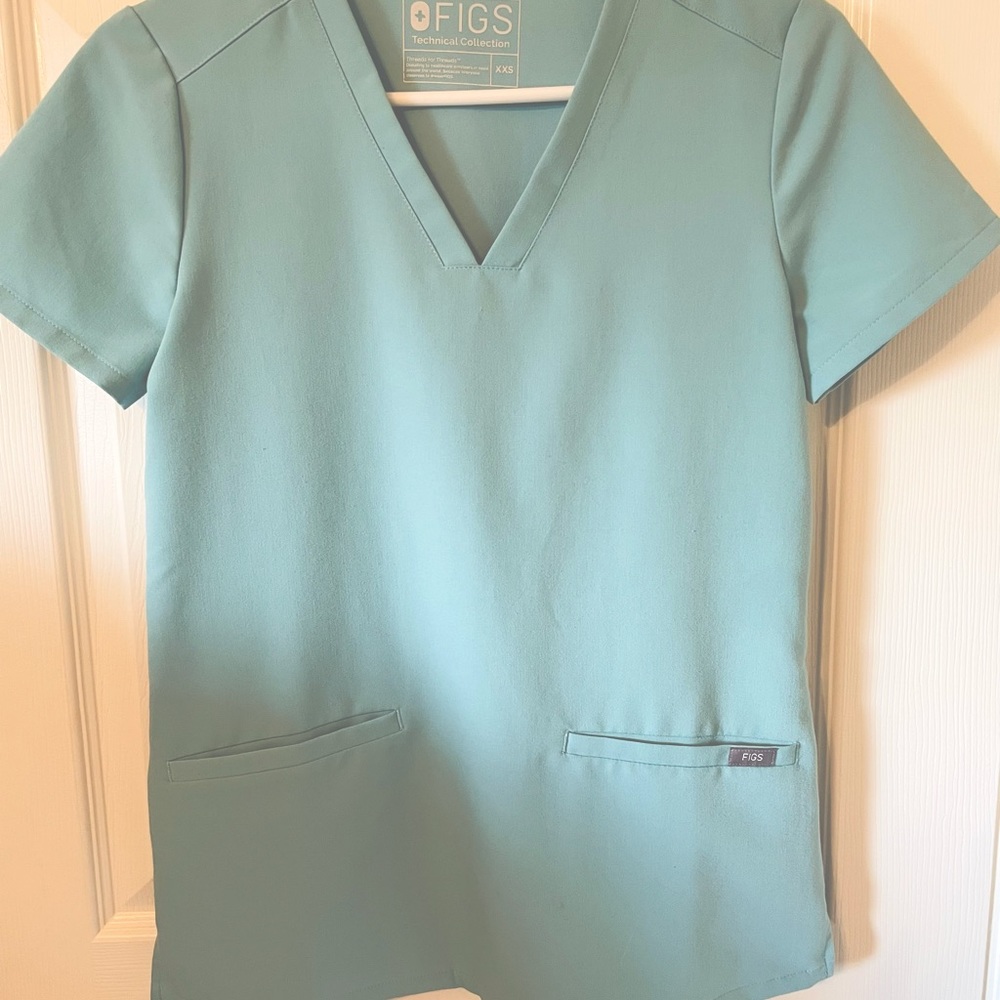NWOT Seafoam green figs. Brand new. XXS